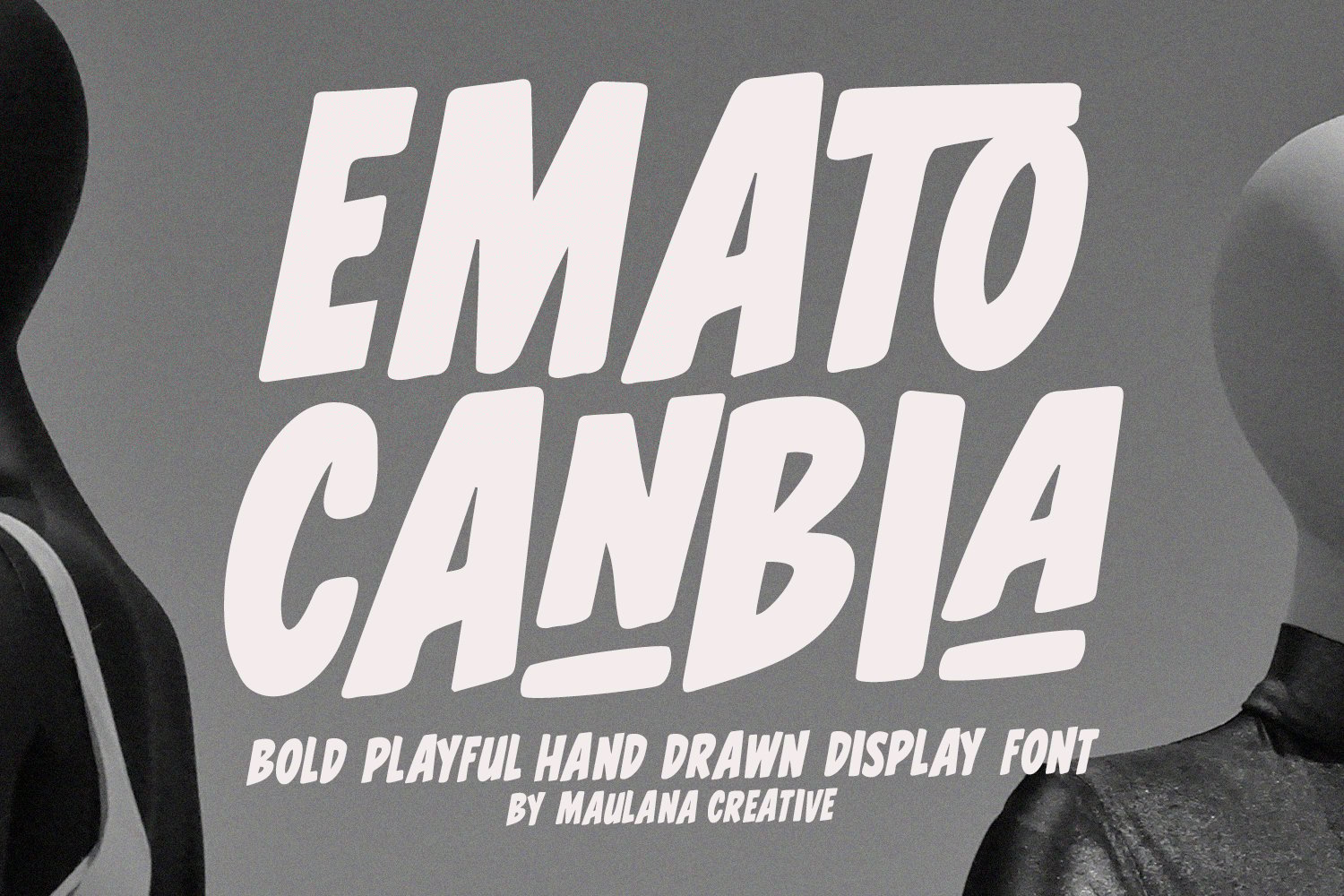 Emato Canbia Bold Playful Hand Drawn Display Font