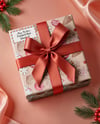 Christmas Gift Box with Bow Mockup