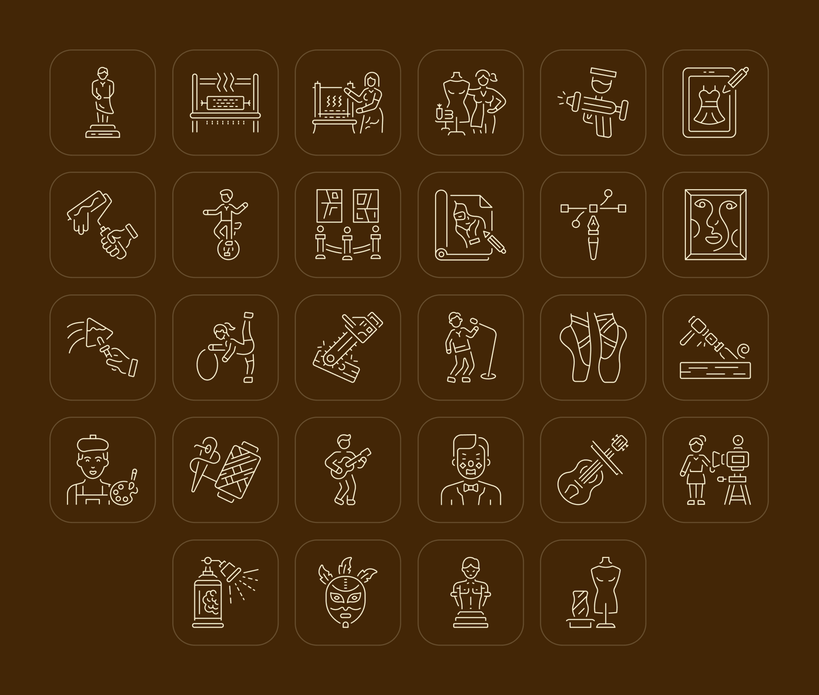 Artistic Icons Set