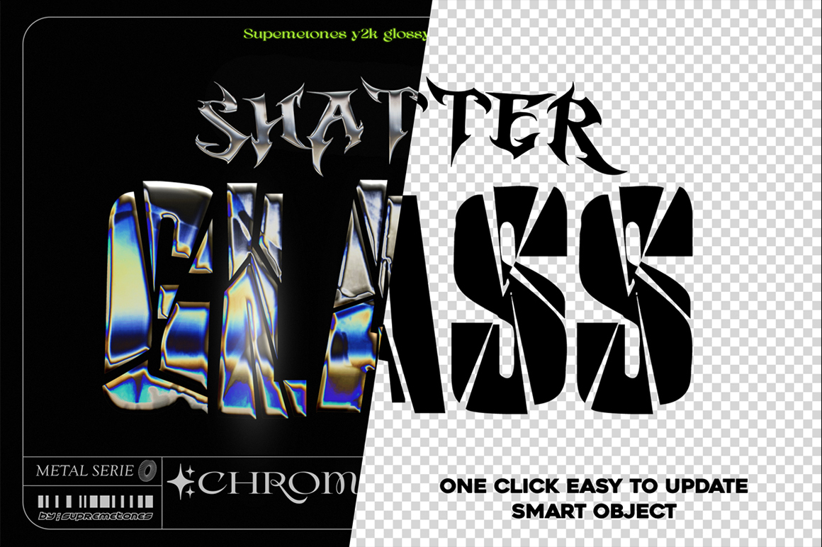 3D Chromatic Reflective Photoshop Text Effects