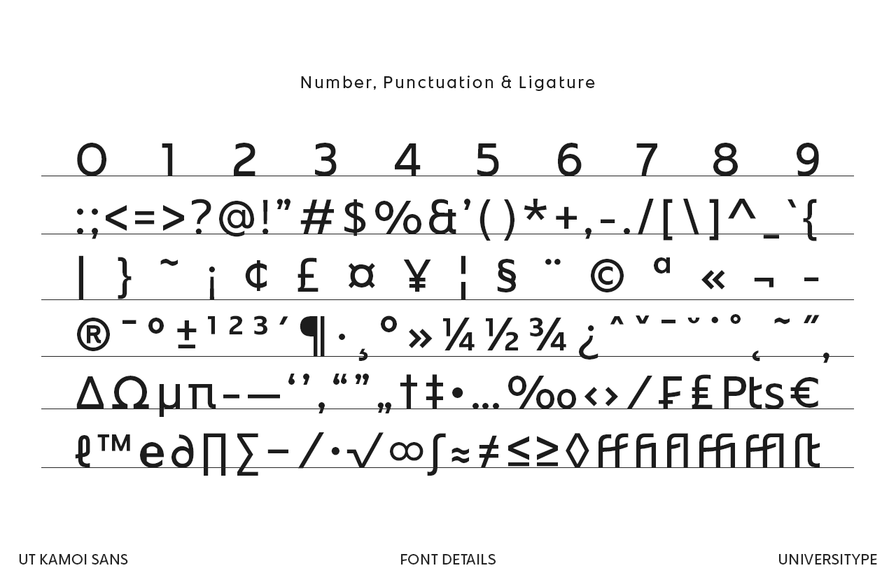 UT Kamoi Sans - A Geometric Sans Serif