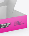 Paper Cake Box Mockup