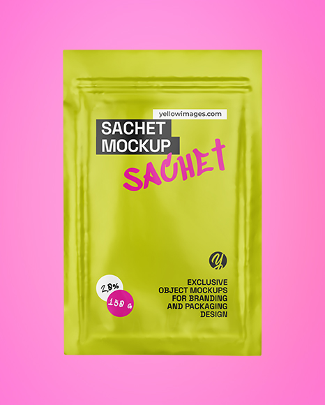 Matte Sachet Mockup