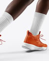 Black Woman Wearing Full Basketball Kit Mockup