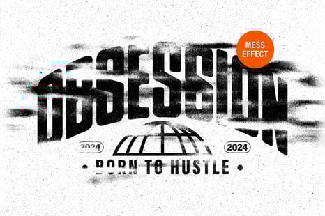 Mess Print Text & Logo Effect - Text effect photoshop