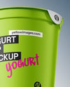 Matte Yogurt Cup Mockup