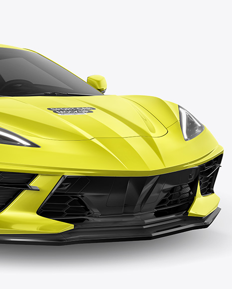 Sport Car Mockup - Front View
