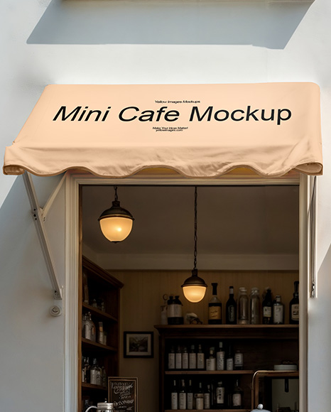 Mini Cafe Mockup