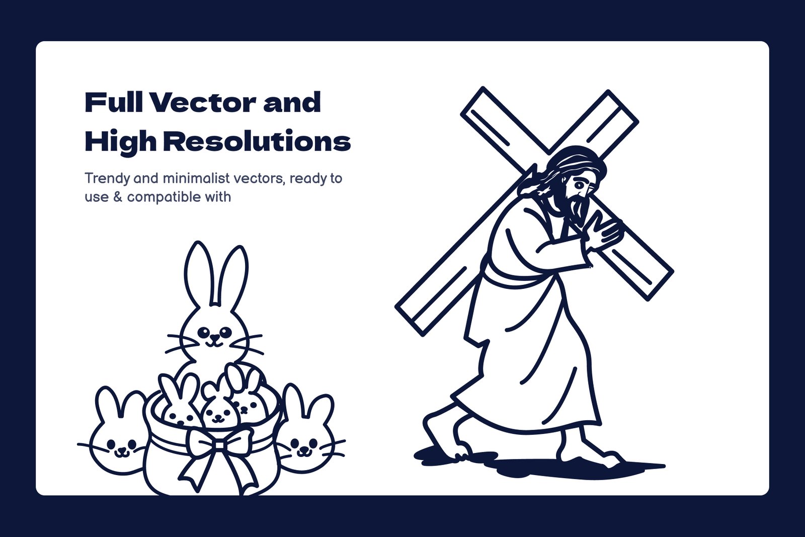 Easter Doodles Icons Pack