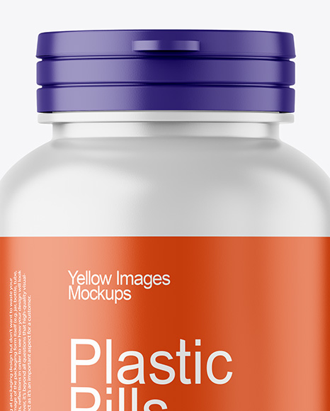 Matte Pills Bottle Mockup