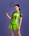 Woman Wearing Badminton Uniform Mockup
