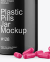 Plastic Pills Jar Mockup