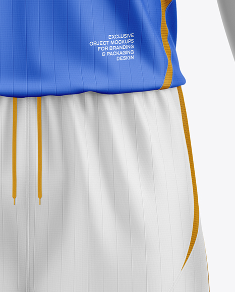 Full Soccer Kit w/ Mannequin Mockup – Front View
