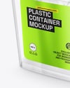 Clear Plastic Food Container Mockup