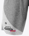 Heather Shorts Mockup - Back View