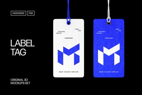 Clothes Label Tag Mockups - Apparel Mockups