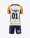 Training Short Sleeve Kit Mockup - Front View