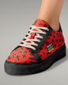 Pair of Sneakers on Women's Legs Mockup