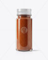 Glass Jar with Chili Powder Mockup