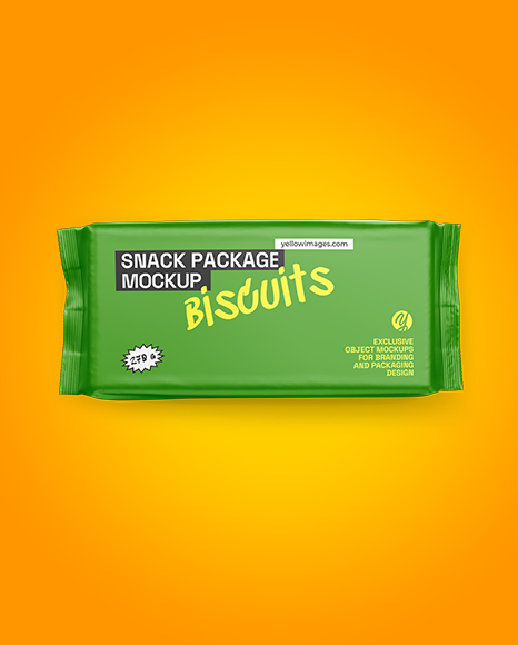 Matte Snack Pack Mockup - Top View
