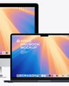 Apple IMac with Macbook Mockup