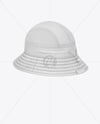 Ripstop Bucket Hat Mockup - Back Half Side View
