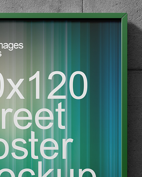 Framed Poster on a Wall Mockup