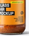 Glass Jar with Meat Ragu Mockup