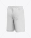 Men’s Sports Shorts Mockup – Back Half Side View