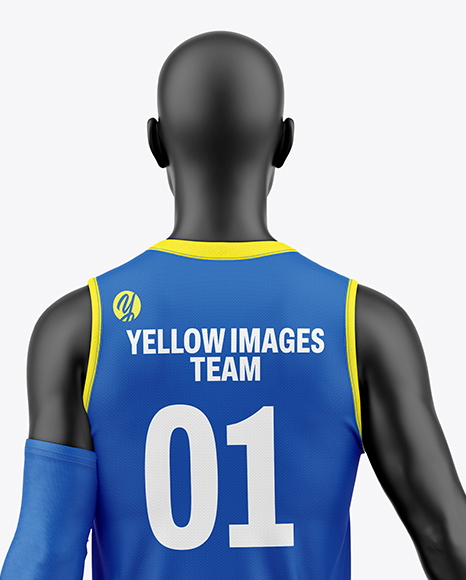 Full Basketball Kit Mockup - Back view