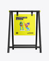A-Frame Sign Mockup - Front View