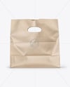 Kraft Paper Bag Mockup - Front View