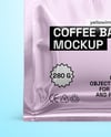 Glossy Metallic Coffee Package Mockup
