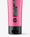 Glossy Cosmetic Tube with Box Mockup