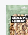 Kraft Package with Pistachios Mockup