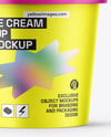 Matte Ice Cream Cup Mockup