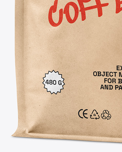 Kraft Paper Coffee Bag Mockup
