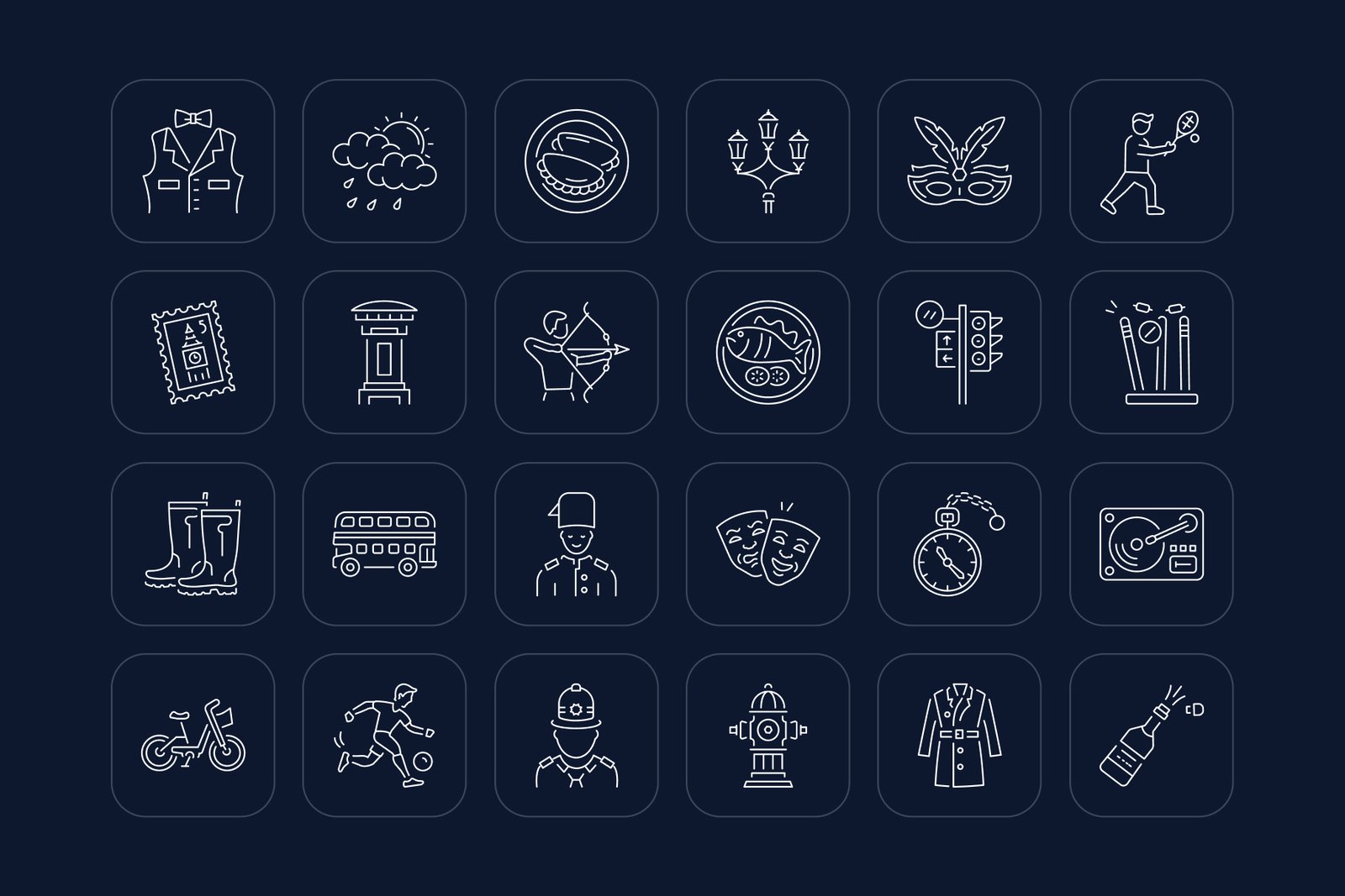 London Icon Art Set