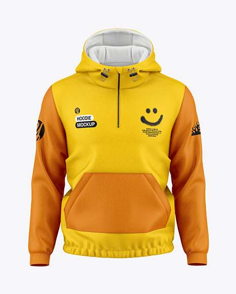Men's Hoodie Mockup - Front View