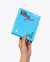 Paper Box in Hand Mockup