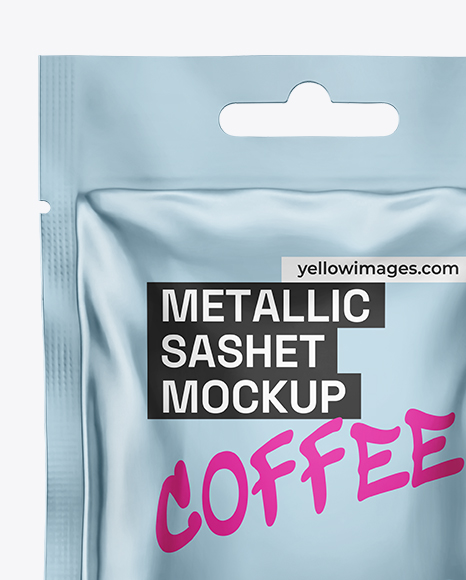 Metallic Sachet Mockup