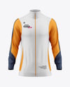 Long Sleeve Training Jacket Mockup - Front View
