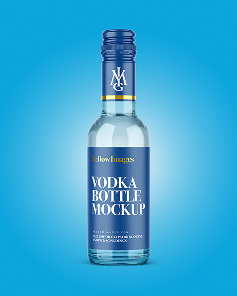 250ml Vodka Bottle Mockup