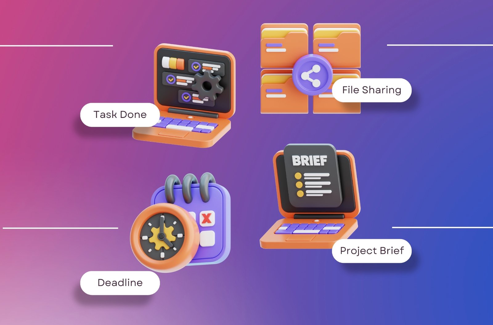 Remote Work 3d Icon