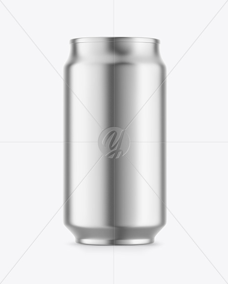 Matte Metallic Drink Can Mockup