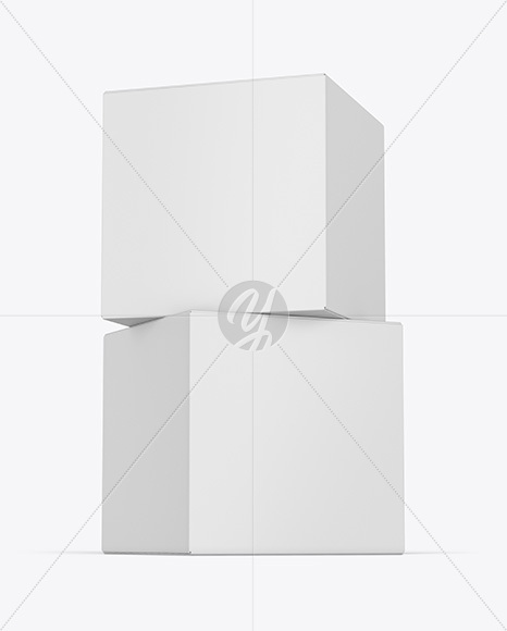 Two Paper Boxes Mockup
