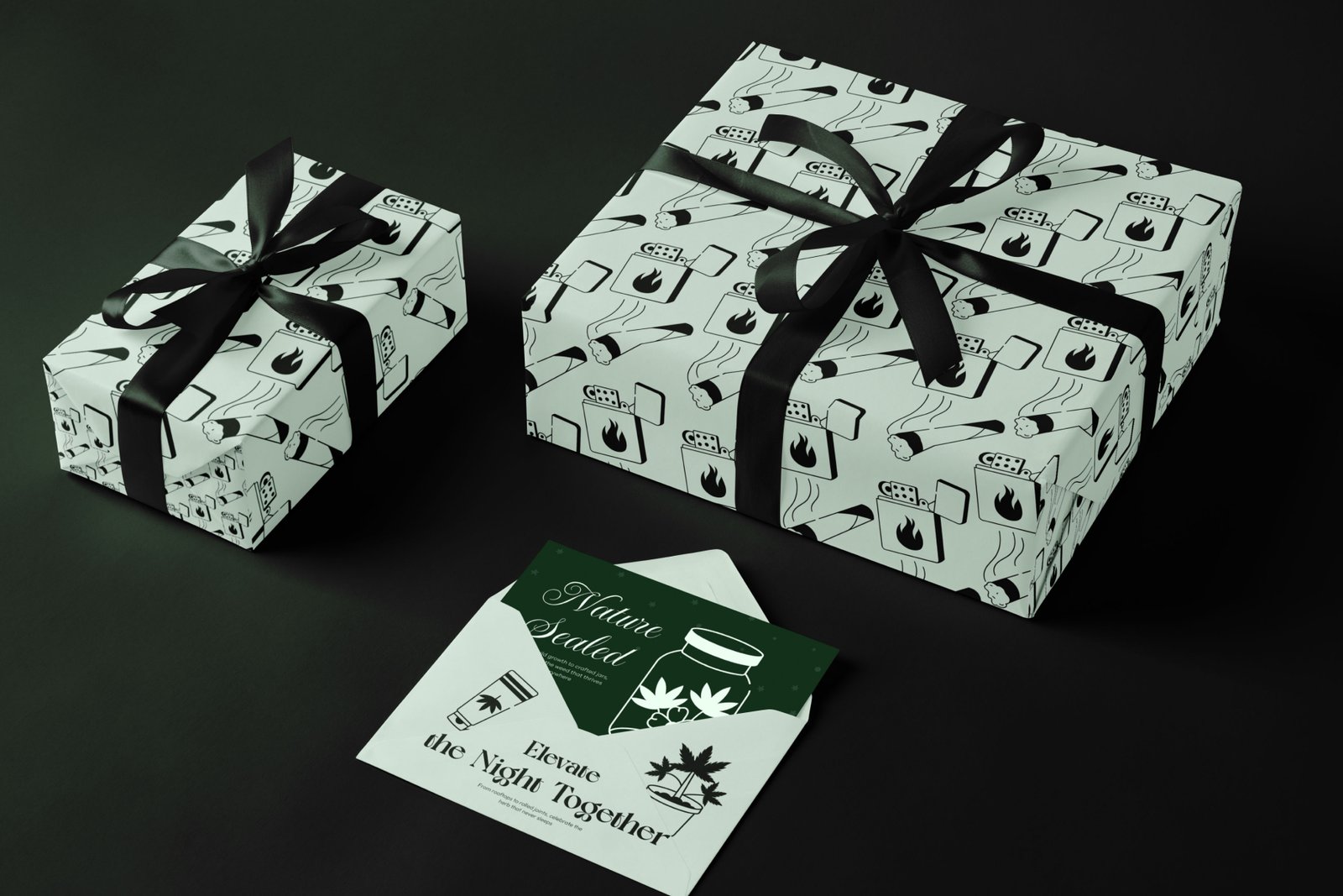 Weed Drawing Illustration Set