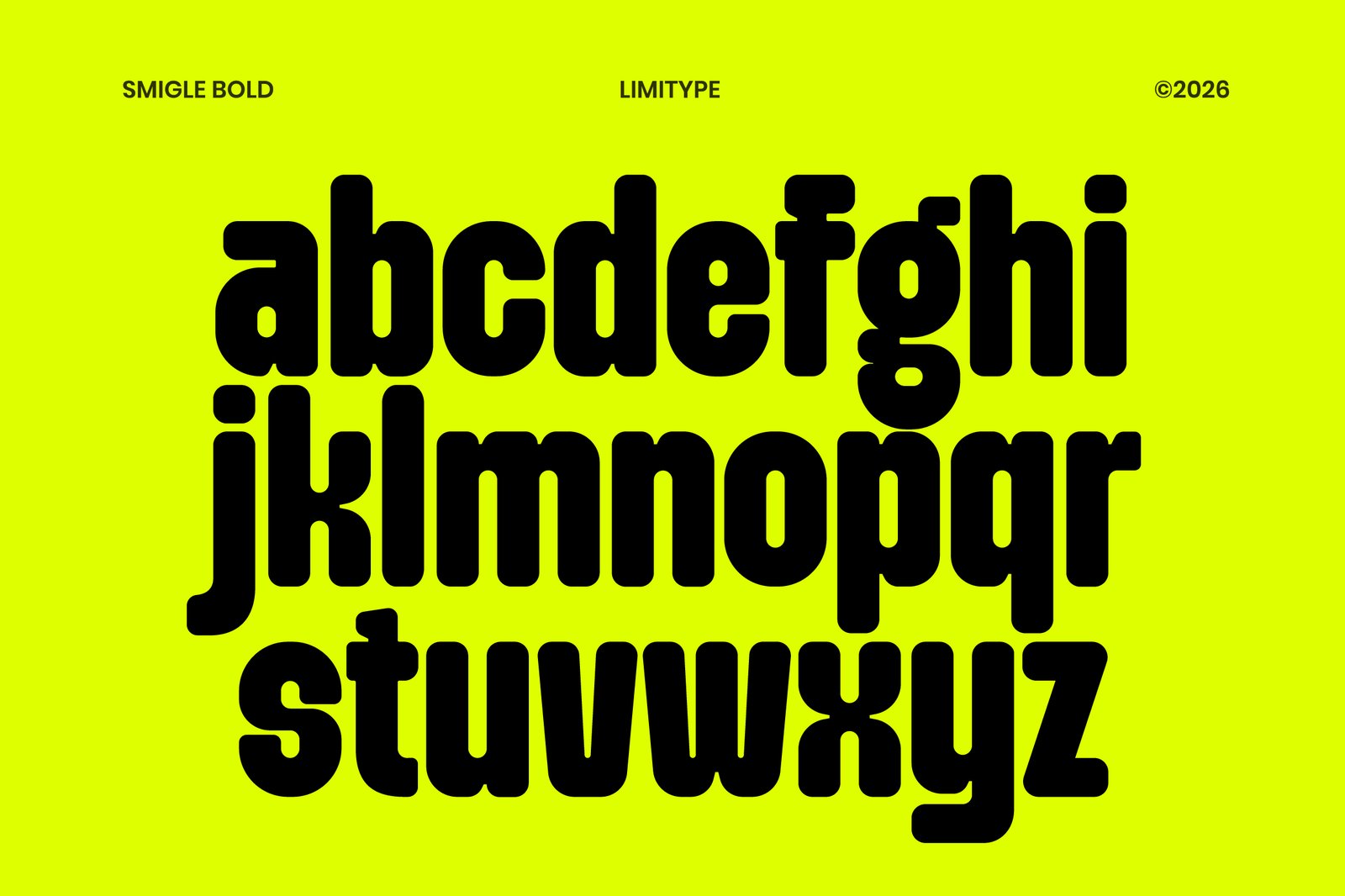 Smigle - Bold Rounded Font
