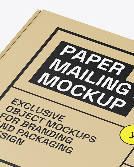 Paper Mailing Box Mockup