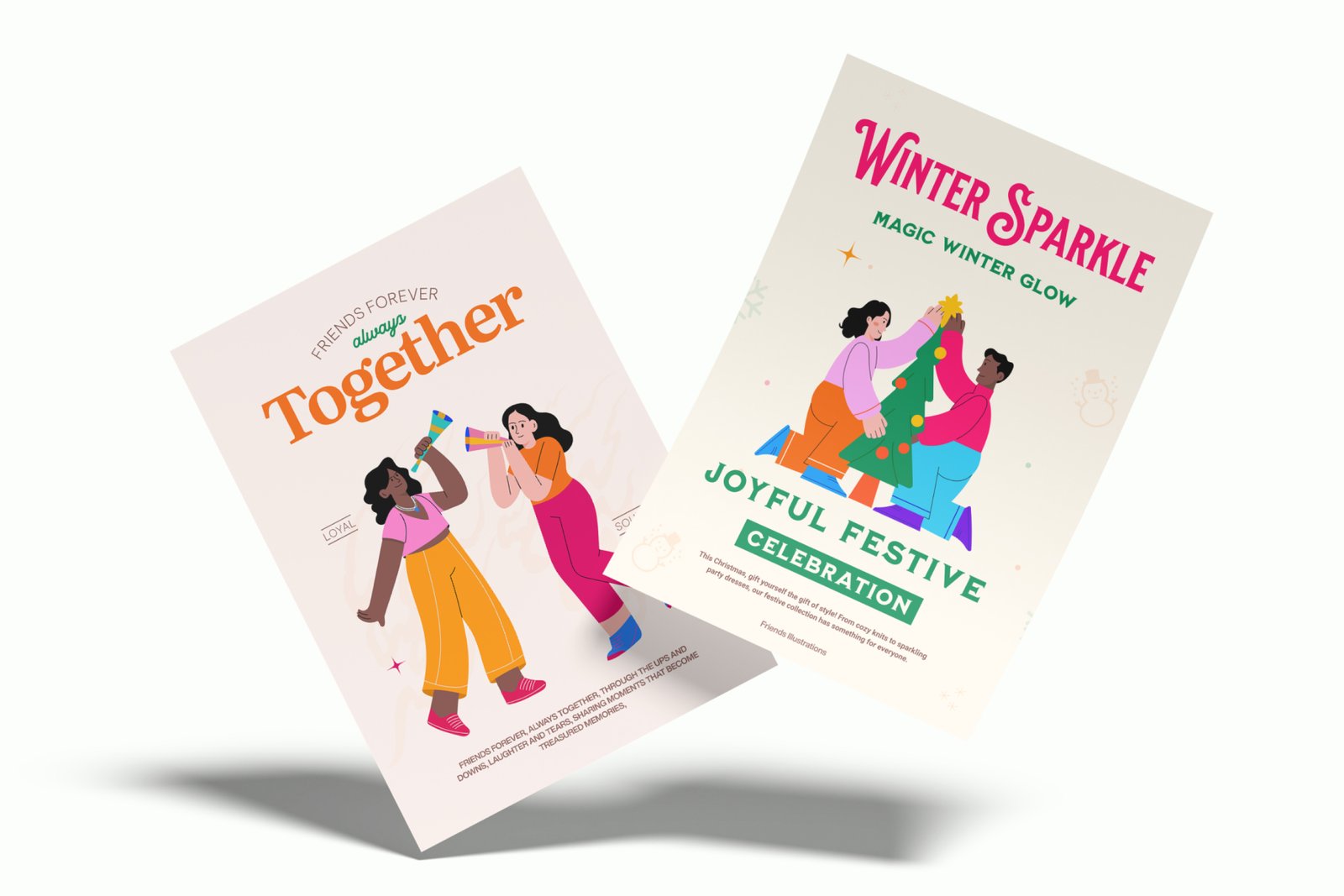 Friends Illustration Art Set